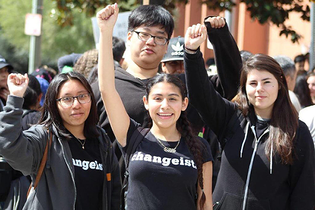 Youth members of Changeist